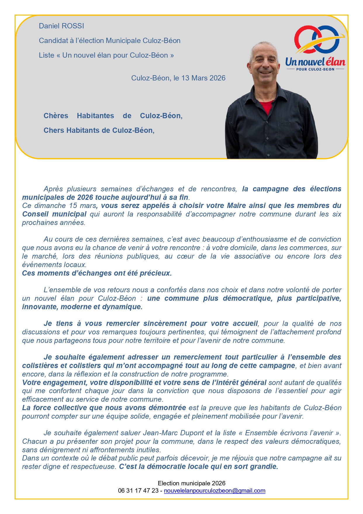 Actualités - Un nouvel élan pour Culoz-Béon